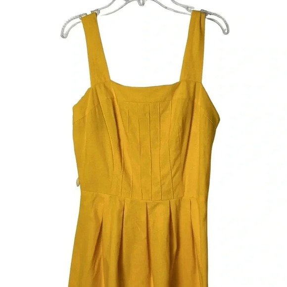 MALIA Honalulu 1970,halter,fit & flare,dress,square neck,pin tucks,pleats, retro - Picture 6 of 12